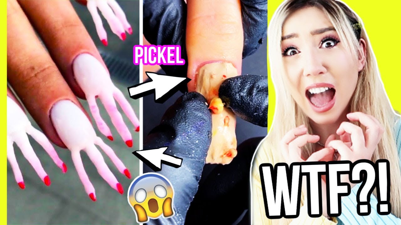 mache niemals neue Nägel im Nagelstudio wenn TIKTOKER dieses Nageldesign hypen (wie findet Ihr das?)