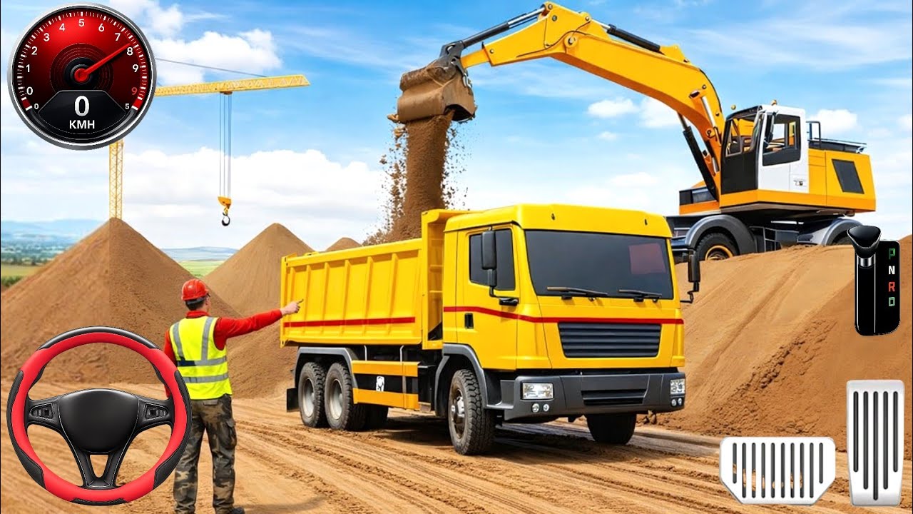 Road Construction JCB Games 3D | City Builder & Heavy Machinery Simulator | Android Gameplay