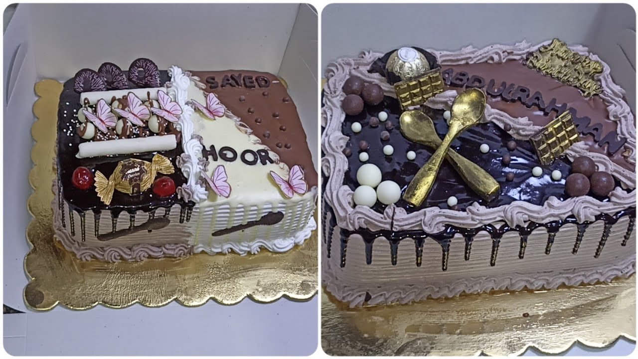 اصغر صنية في الطقم المستطيل ❗تكفي ١٢ فرد  بأربع بيضات فقط 🥚وأقل من نص كيلو اسبونج❗#تورته_عيد_ميلاد