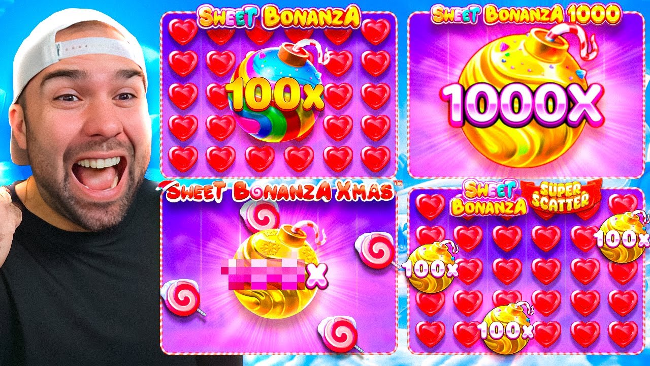 I Played 4 SCREENS Of Sweet Bonanza AT THE SAME TIME...