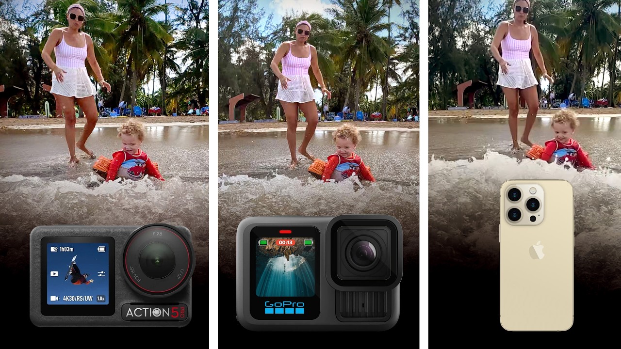 GoPro 13 Black vs DJI Action 5 Pro vs iPhone?