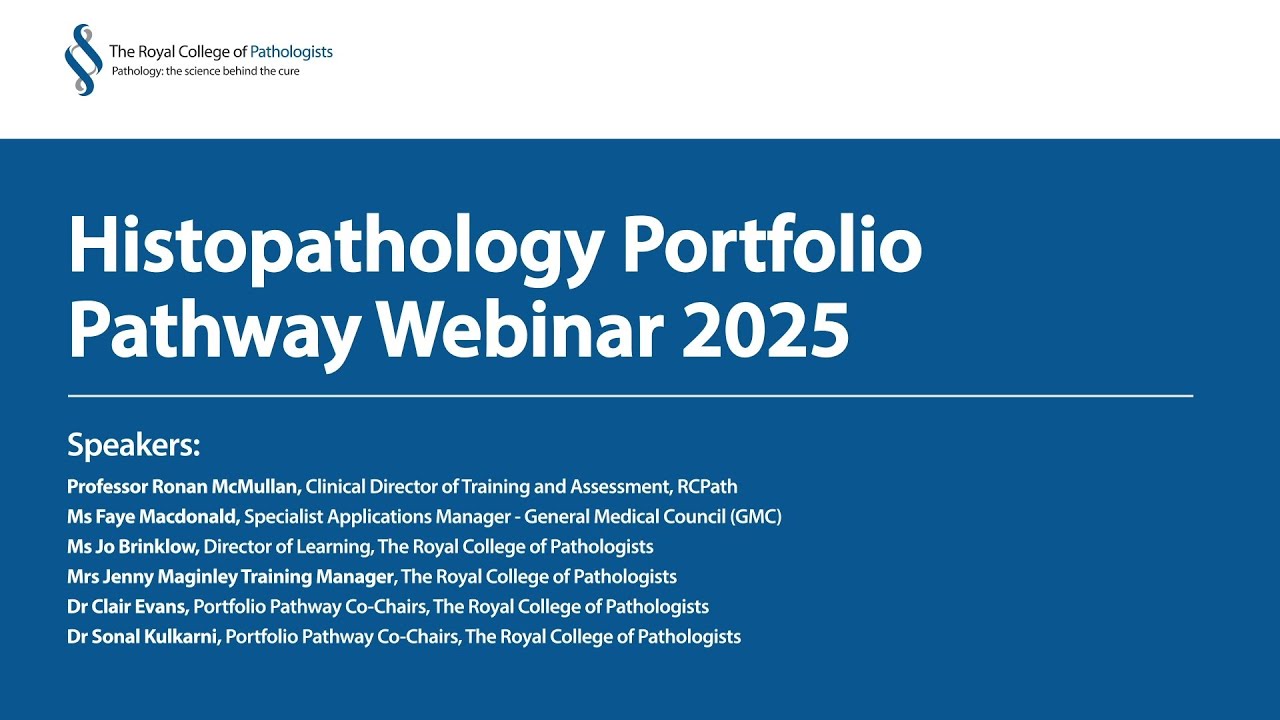 Histopathology Portfolio Pathway Webinar
