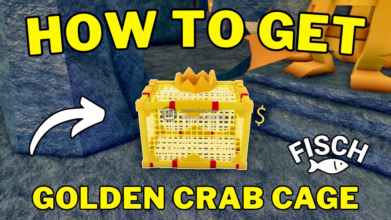 How To Get Golden Crab Cage in Fisch | Golden Crab Cage Location | Roblox
