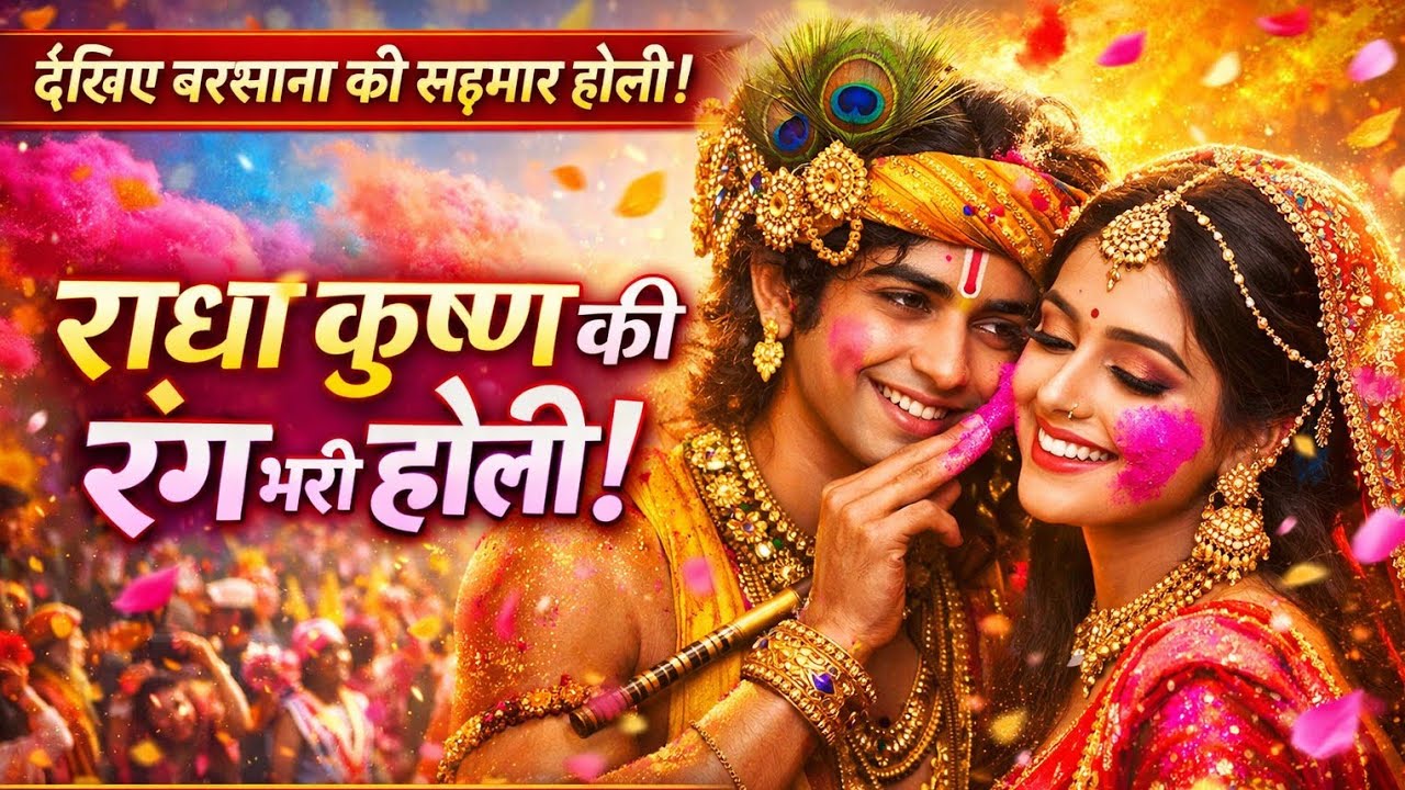 “ऐसी होली पहले कभी नहीं देखी!” लठमार होली का रहस्य!” वृंदावन की लठमार होली की दिव्य कथा Holi 2026
