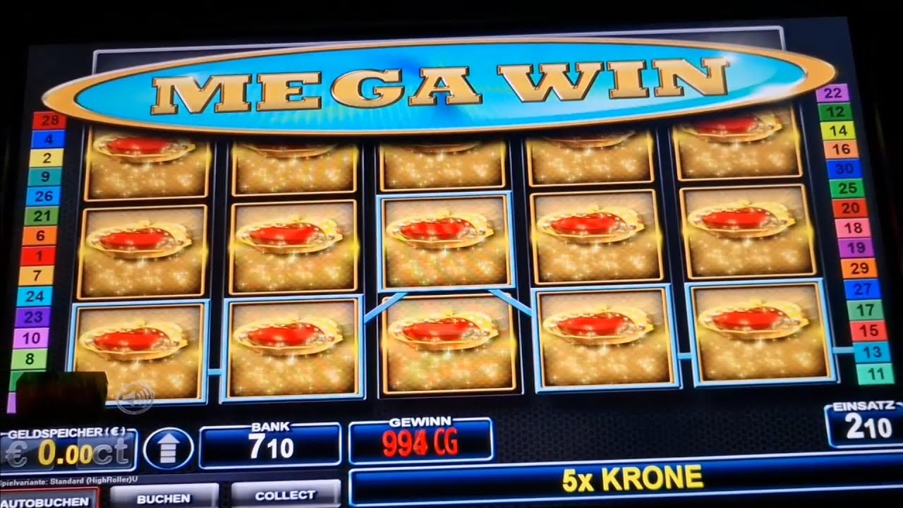 Mega Jackpot 10000 Euro Gewinn auf 2 Euro Fach Bally Wulff Spielautomaten Casino Freispiele 