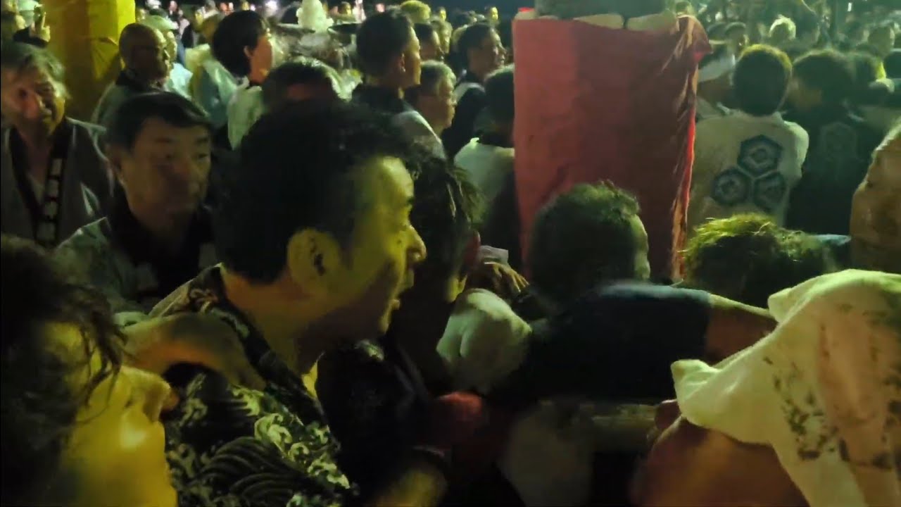 【喧嘩】【宮入り】大乱闘！三津厳島神社秋祭り2024 喧嘩神輿(4回目)