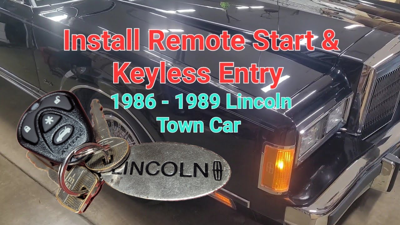 Installing Remote Start & Keyless Entry On 1986 - 1989 Lincoln Town Car DEI Avital 4105L