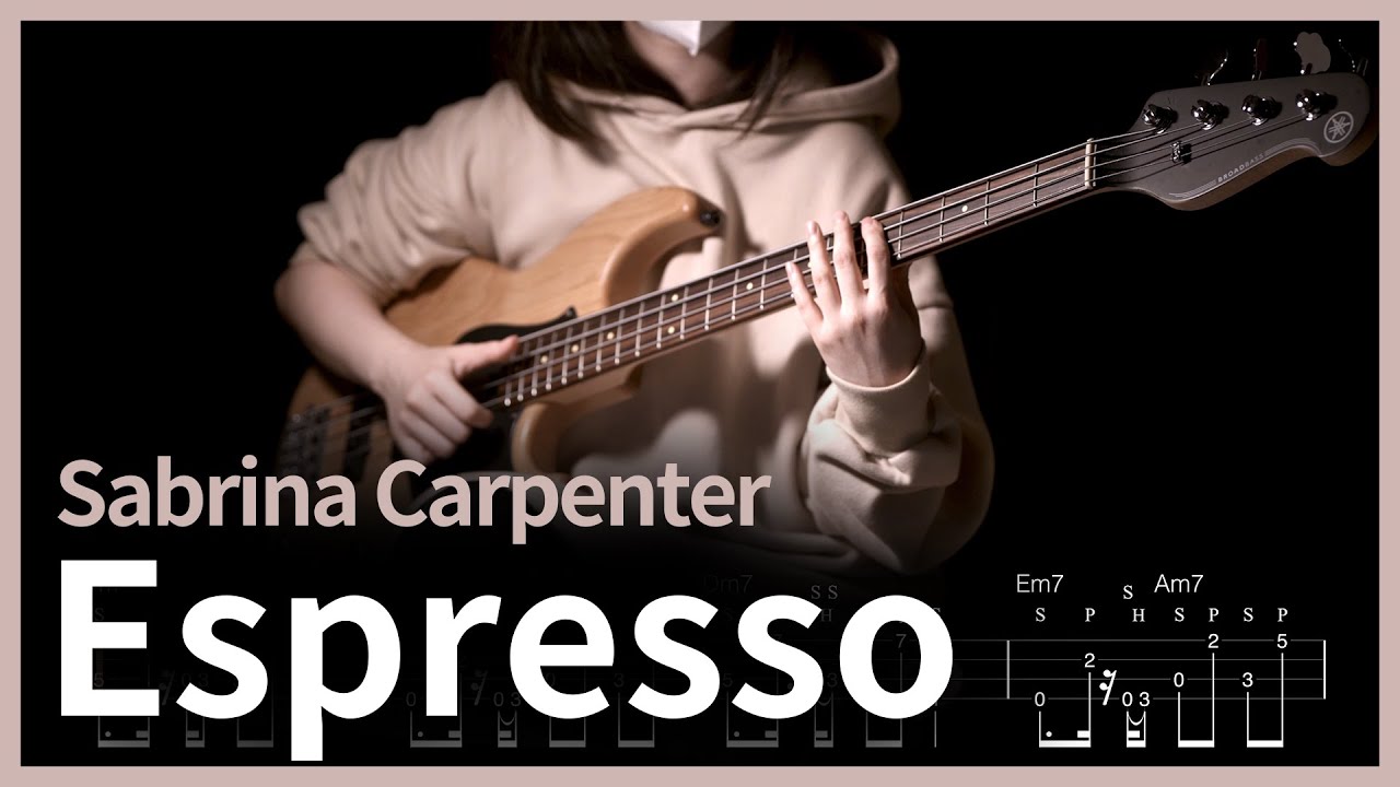 192. Sabrina Carpenter - Espresso 【★★★☆☆】 (Bass Cover) | 베이스 악보[TAB]