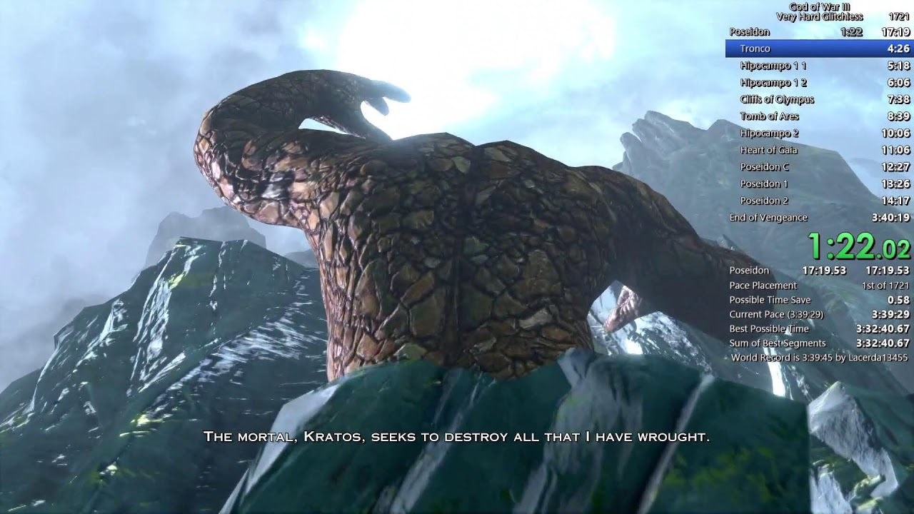 God of War 3 Very Hard Glitchless (PS4)