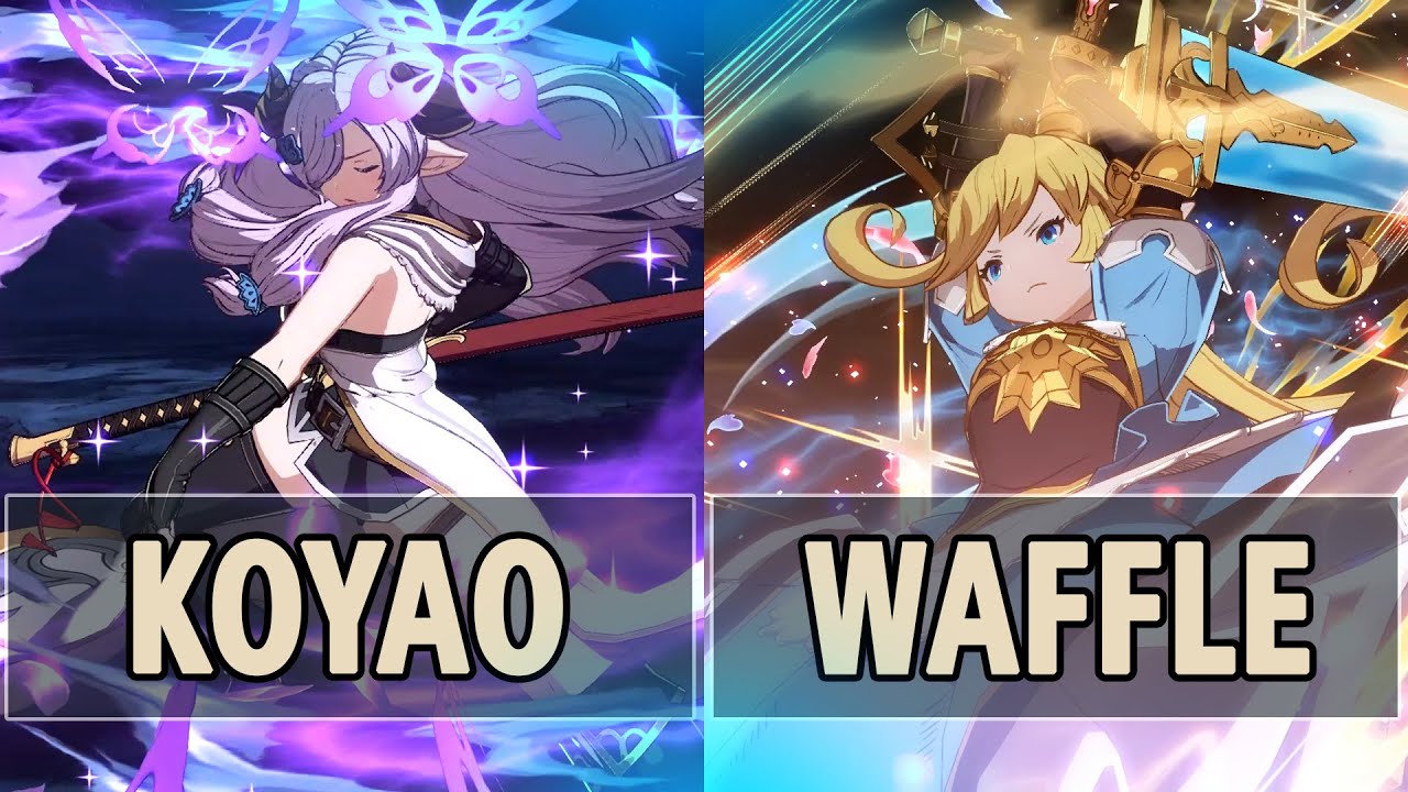 GBVSR: Koyao (Narmaya) Vs Waffle (Charlotta) | High Level Gameplay.