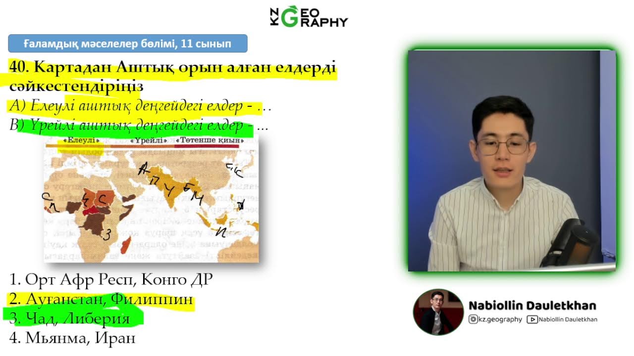 ГЕОГРАФИЯ ҰБТ | НҰСҚА ТАЛДАУ 2025
