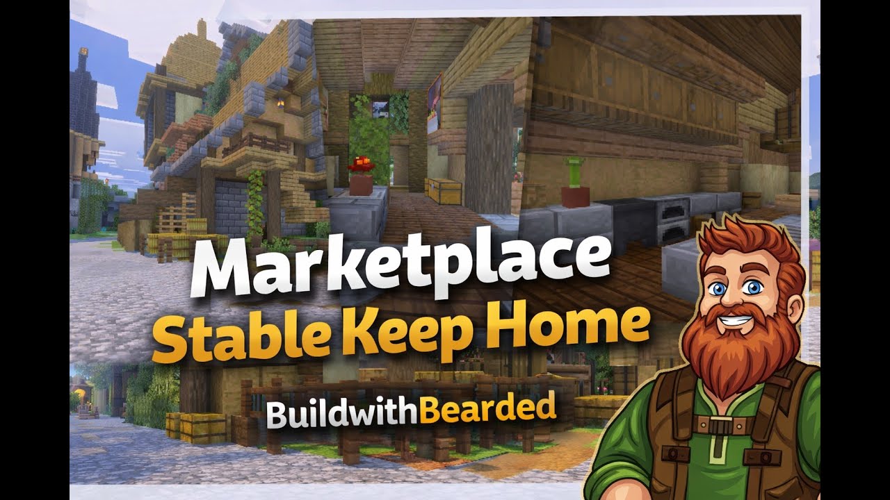 Minecraft Marketplace Stable Keeper Build! | 800+ Days | Forever World! Full Un-Cut Commentary!