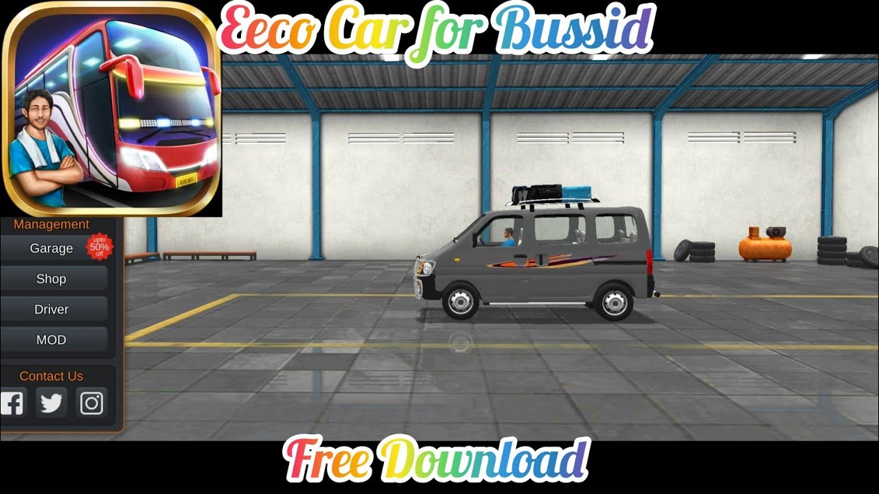 How to add Maruti Suzuki Eeco Car Mod in Bus Simulator Indonesia | Maruti Eeco Van Free Bussid Mod