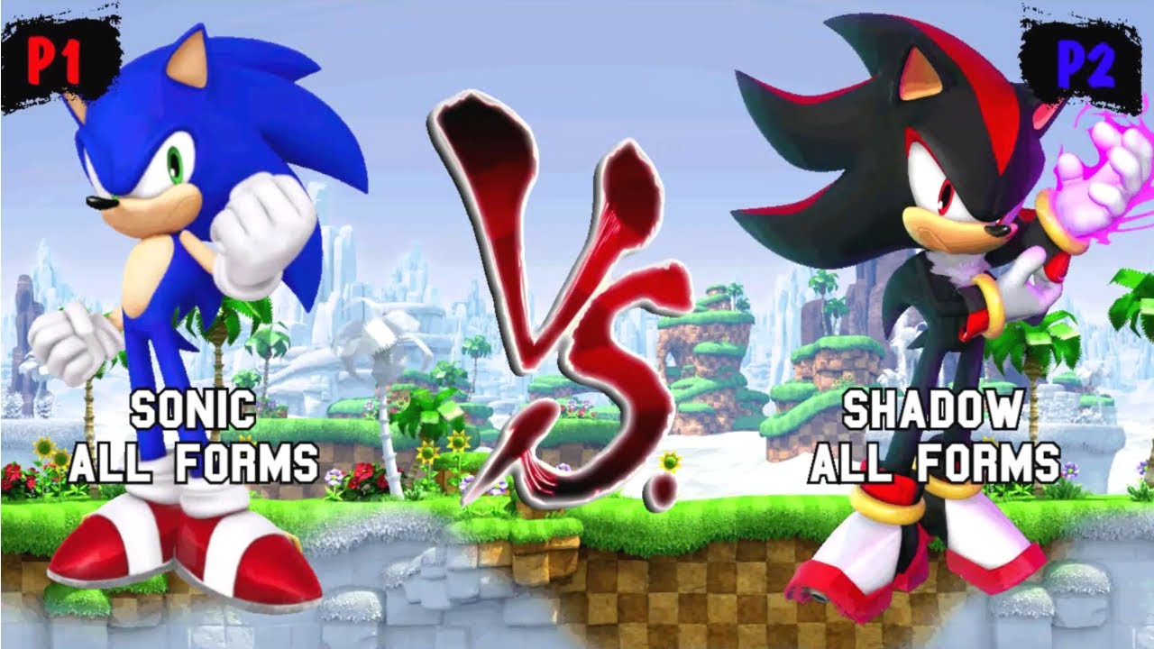 Соник всех форм против Шэдоу всех форм I Sonic Battle JUS MUGEN v3