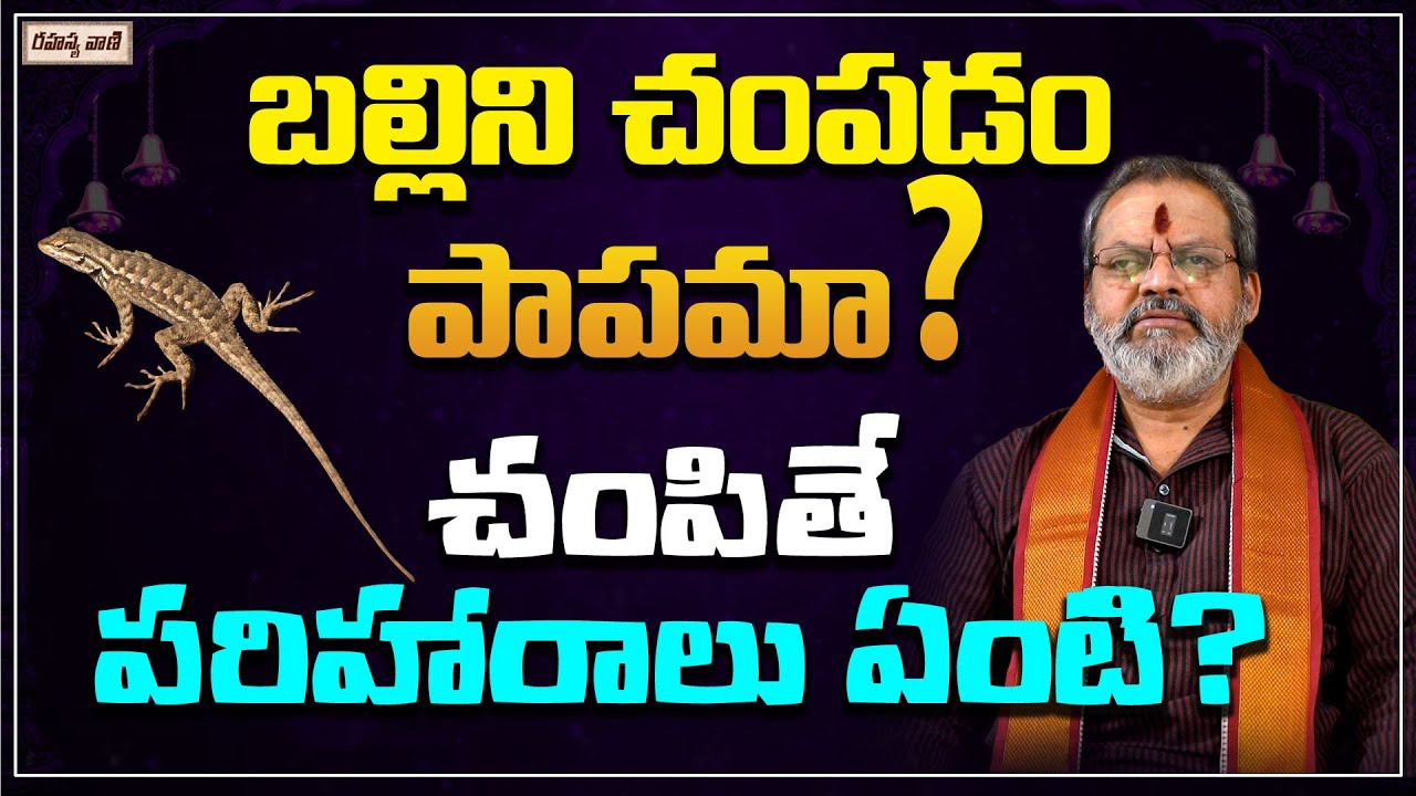 బల్లిని చంపడం పాపమా? చంపితే పరిహారాలు ఏంటి | Killing a lizard is a sin, | Rahasyavaani