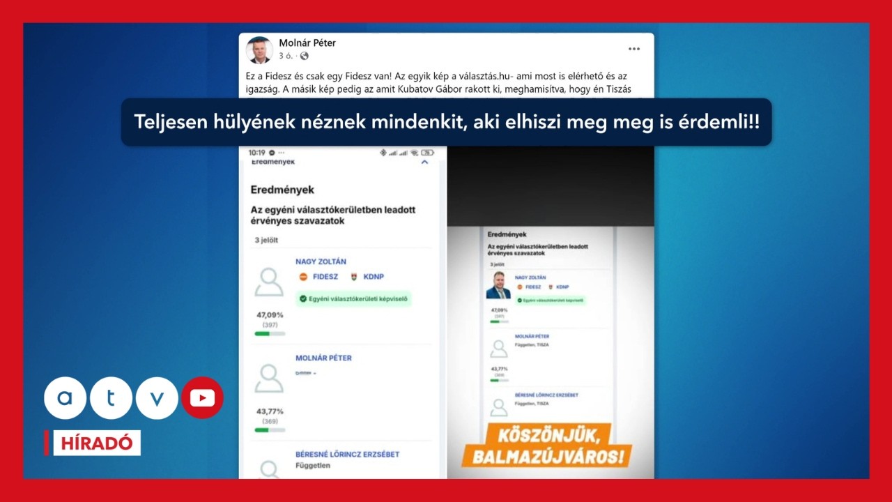 A Fidesz szerint legyőzték a Tisza jelöltjét Balmazújvárosban, pedig a Tisza nem is indult