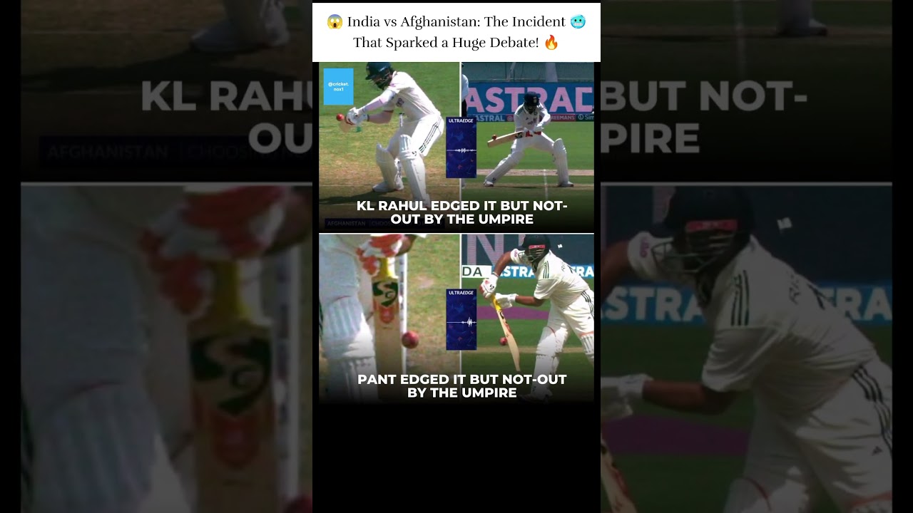 DRS Drama! 🤯🏏 #cricket #teamindia #cricketshorts #indiancricket #klrahul #rishabhpant #afgvsind