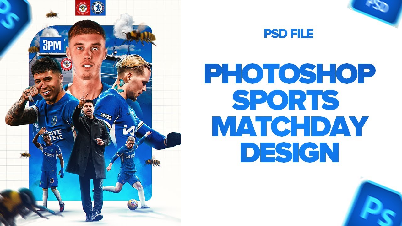 Matchday Poster - Chelsea vs Brentford Photoshop Speedart