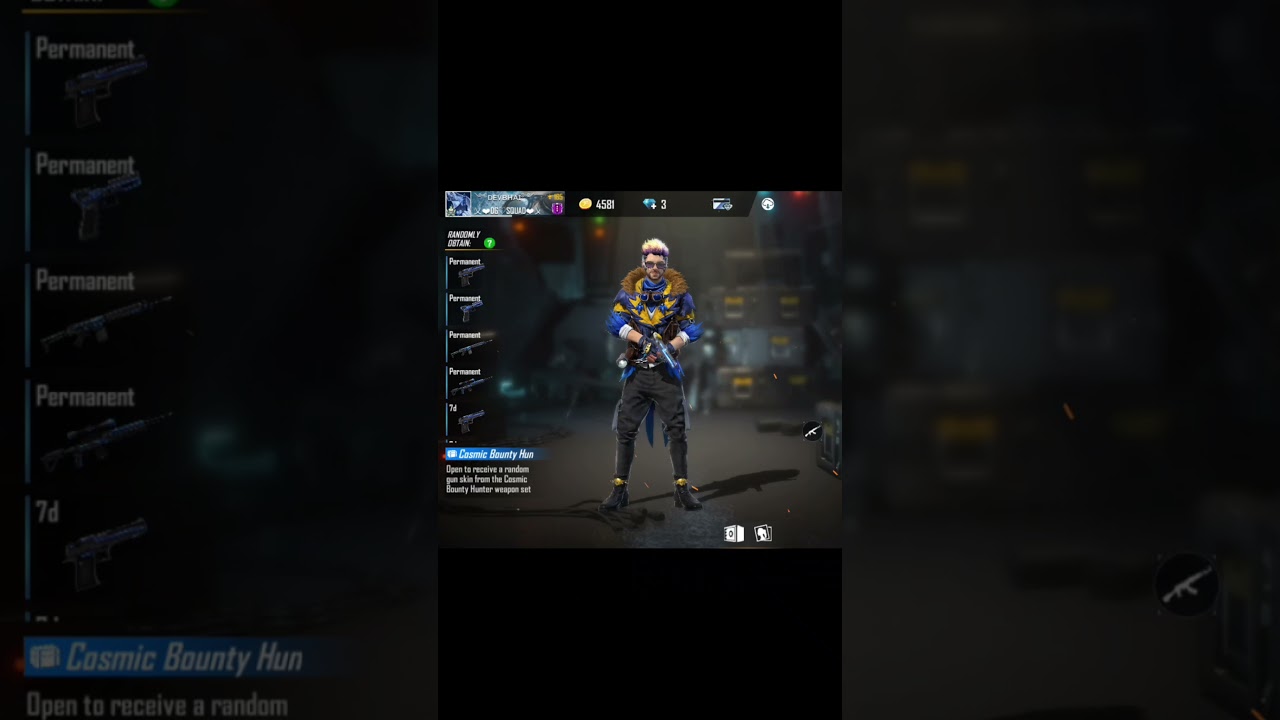 Desert Eagle Cosmic Bounty Hunter Skin x Mood #shorts #freefire #DesertEagle