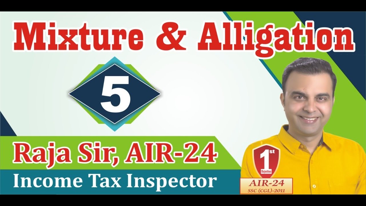 Mixture & Alligation #5 : CPR #Thoughtprocess / Previous Year Questions, SSC, BANK, CDS, RRB NTPC