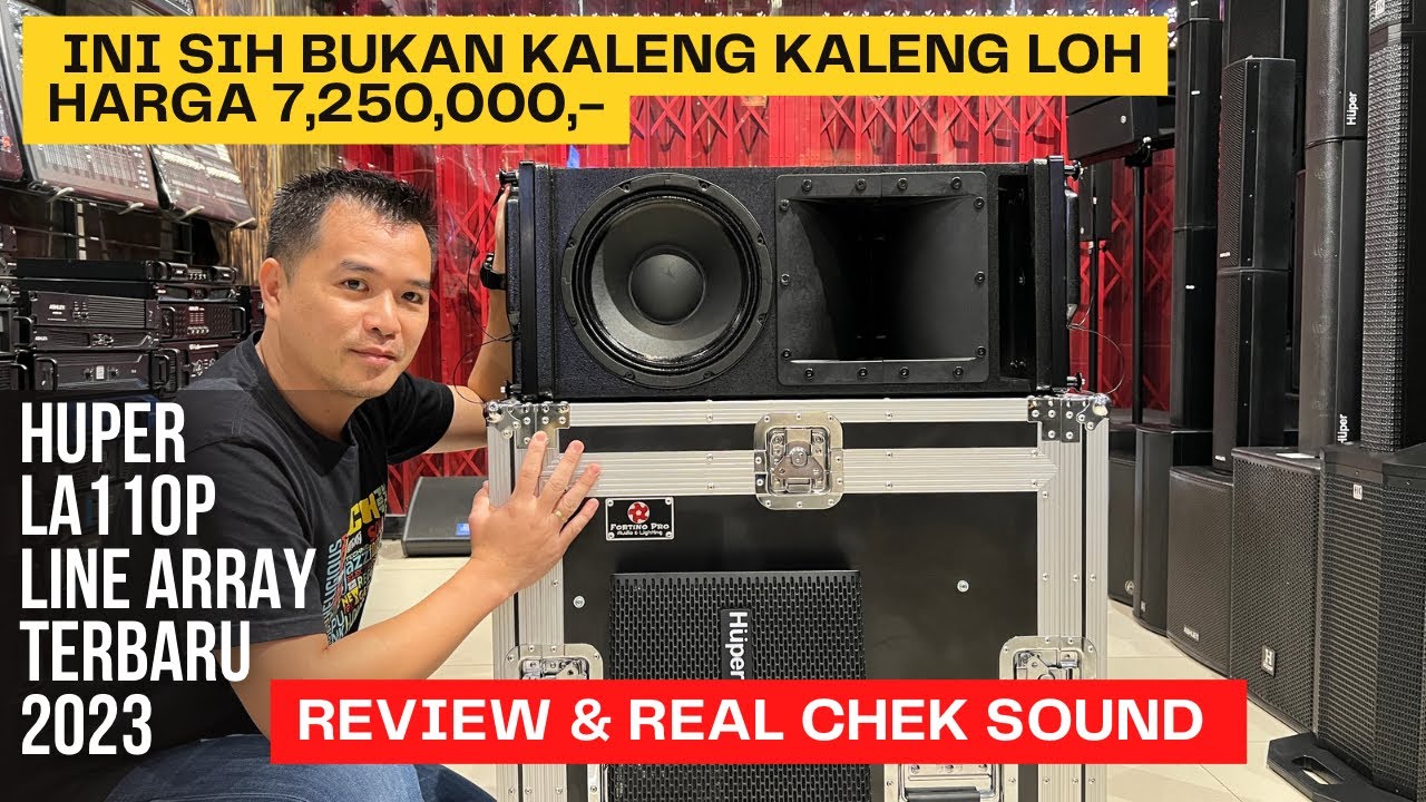 LINE ARRAY BARU..!! HUPER LA110P // CAKEP Nih  frequnsi Respon 40Hz - 20kHz // 2023