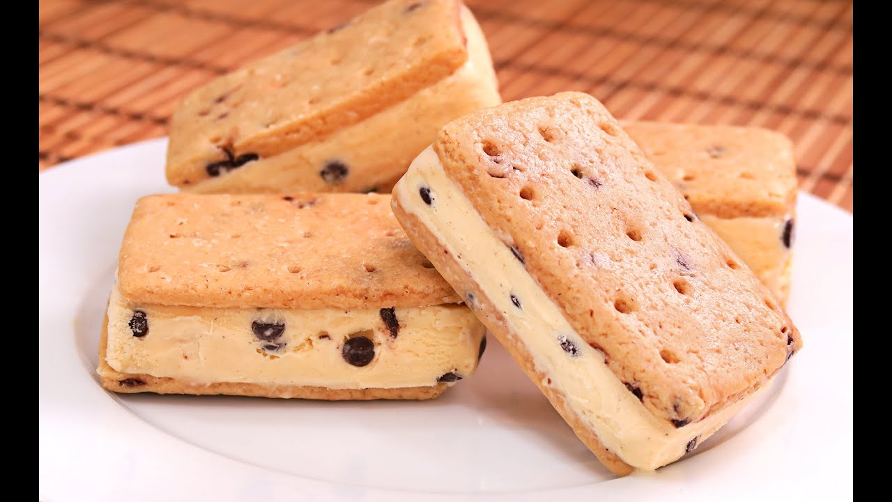 Sándwich Helado con Galletas Chocolate Chip Cookies