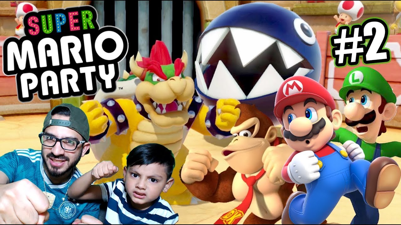 Luchas Locas en Super Mario Party | Juegos Karim Juega