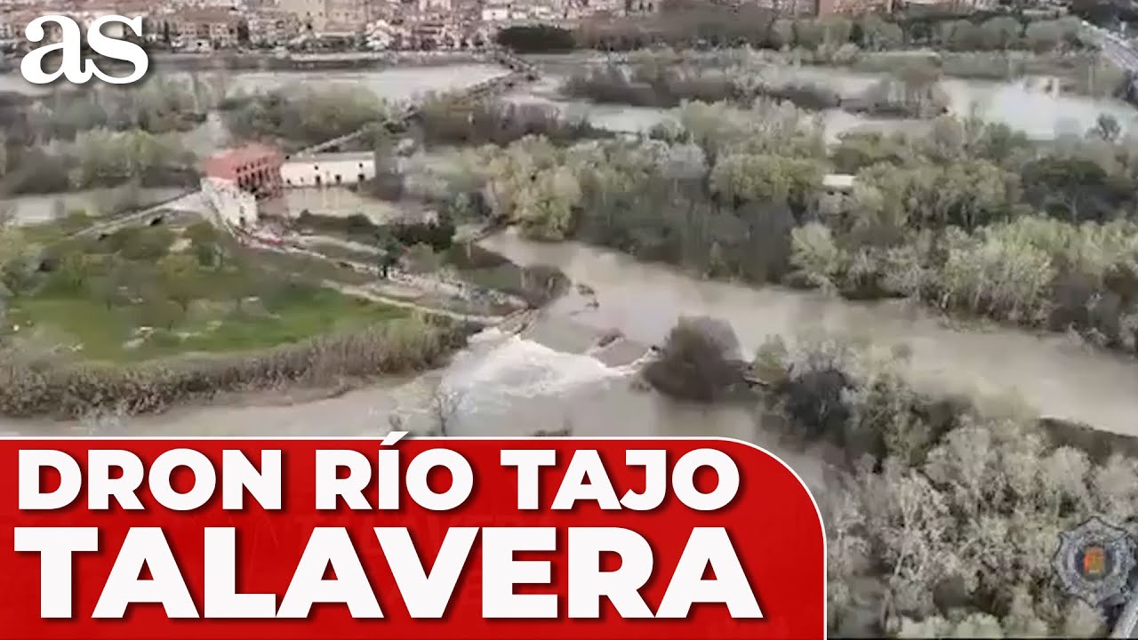 El R&Iacute;O TAJO a vista de DRON y su 