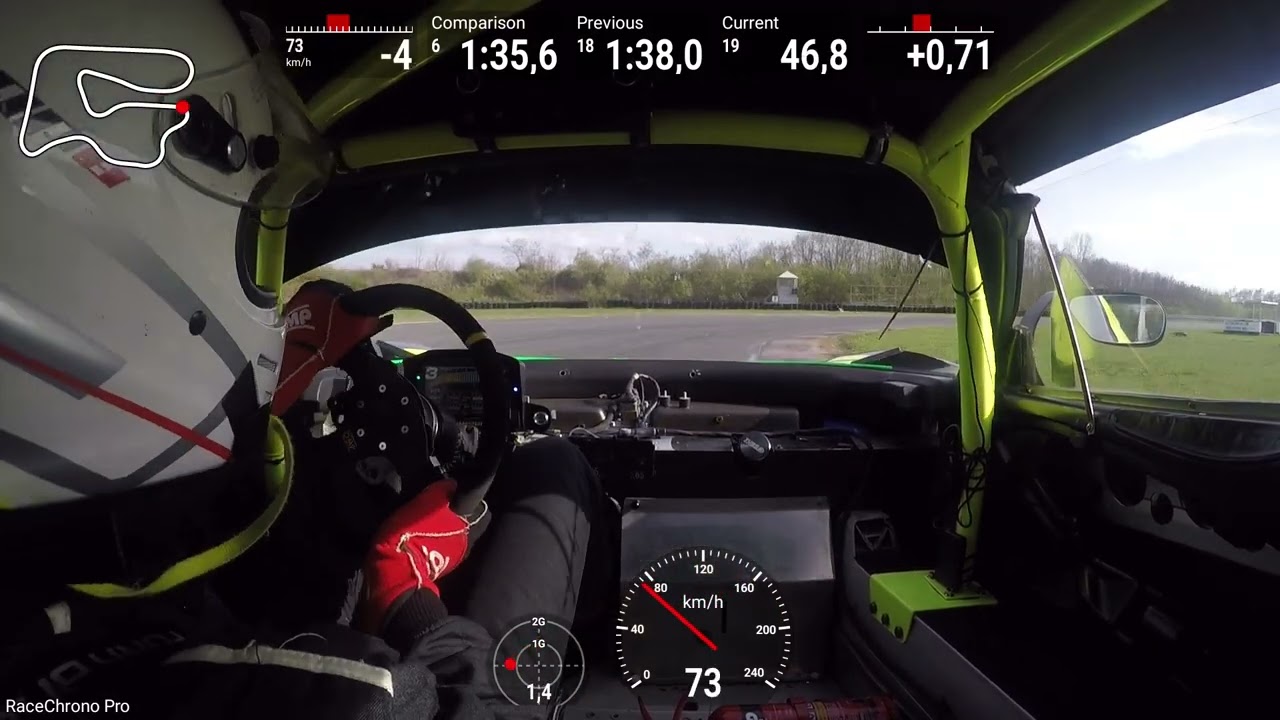 Lotus Exige by Capazo 0.8bar 450hp test day on Poznań Track 1.35.6