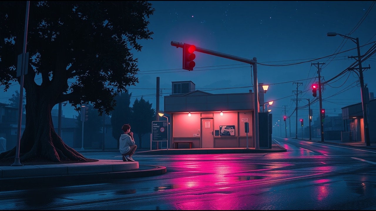 A Still Japanese Night of Rain, Silence, and Solitude 🌧️ Lofi for Sleep & Focus