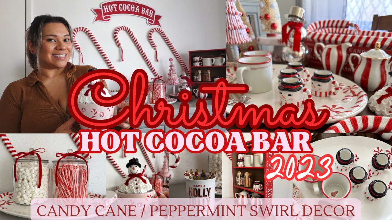 🎄CHRISTMAS HOT COCOA BAR 2023! DECORATE CHRISTMAS WITH ME 2023 #christmas2023 #hotcocoabar #xmas