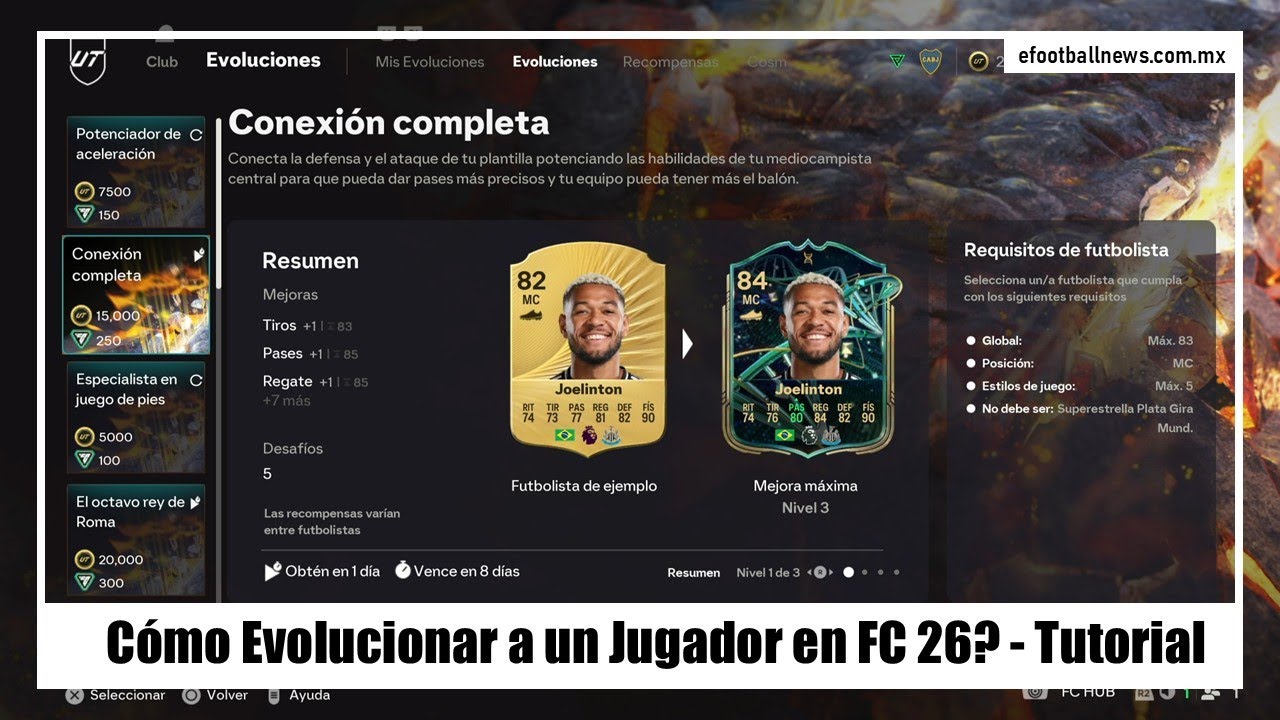 ¿Cómo Evolucionar a un Jugador en FC 26? - Tutorial