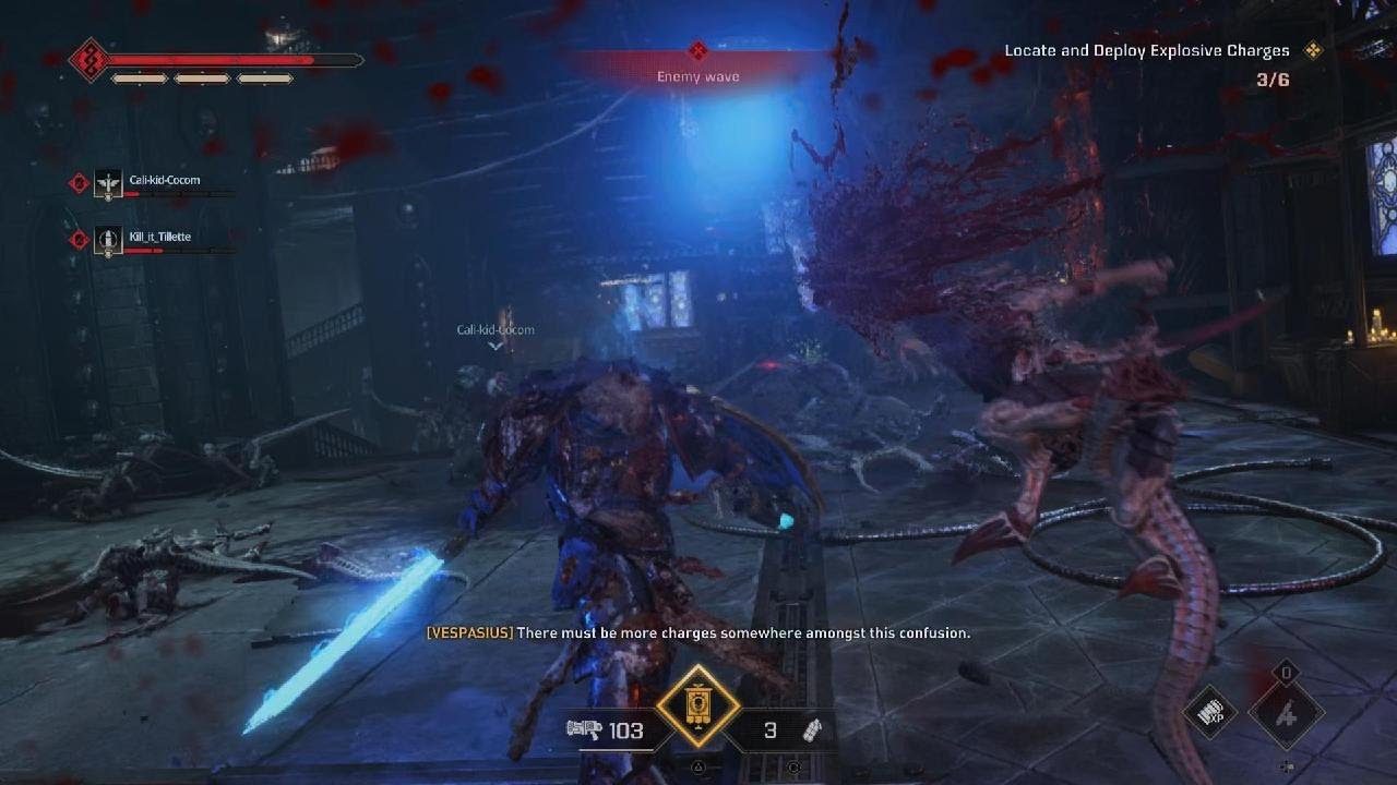 Warhammer 40000: Space Marine 2 Bulwark  lvl 25 Gameplay clip HDR