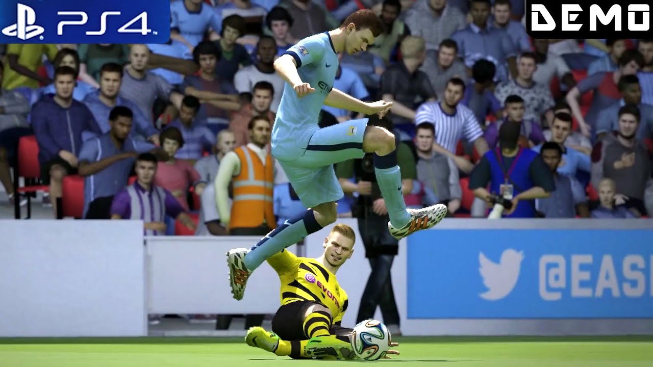 Fifa 15 - Gameplay Demo PS4 Manchester City vs Bor. Dortmund 1080p (PS4 Demos)