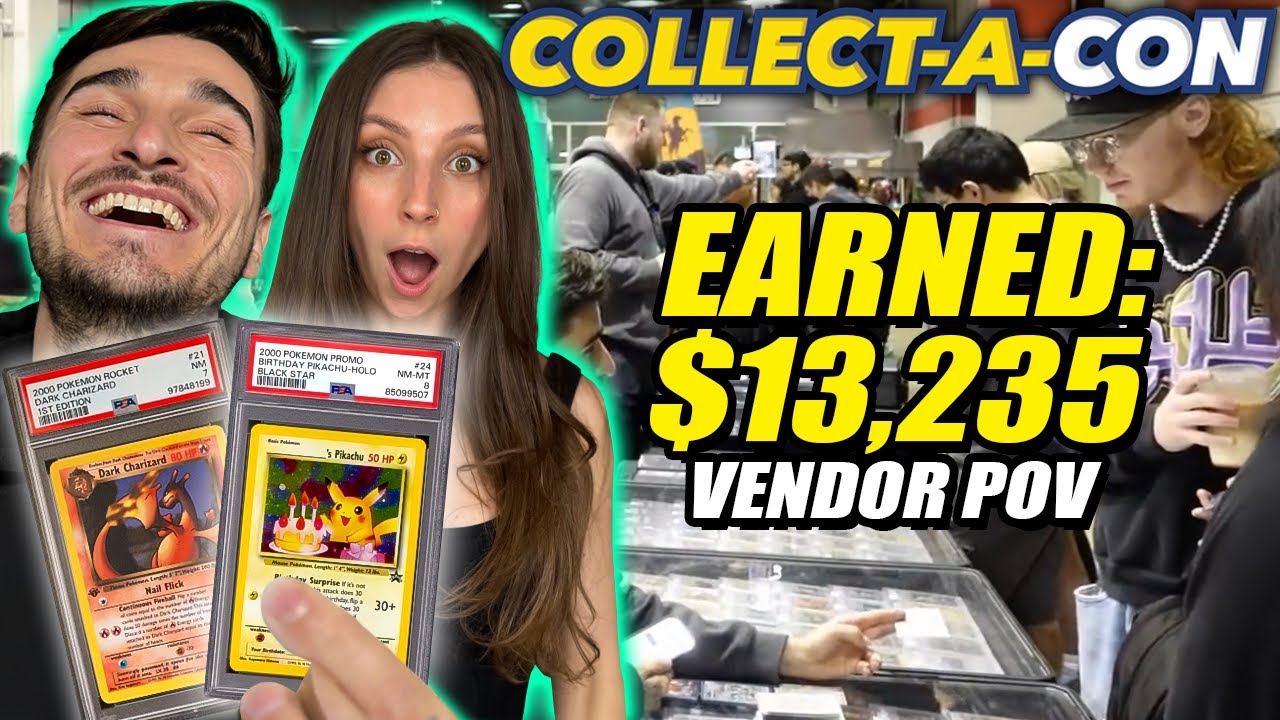 This Pokemon card show was AMAZING! | Chicago Collectacon Day 2 Vendor POV