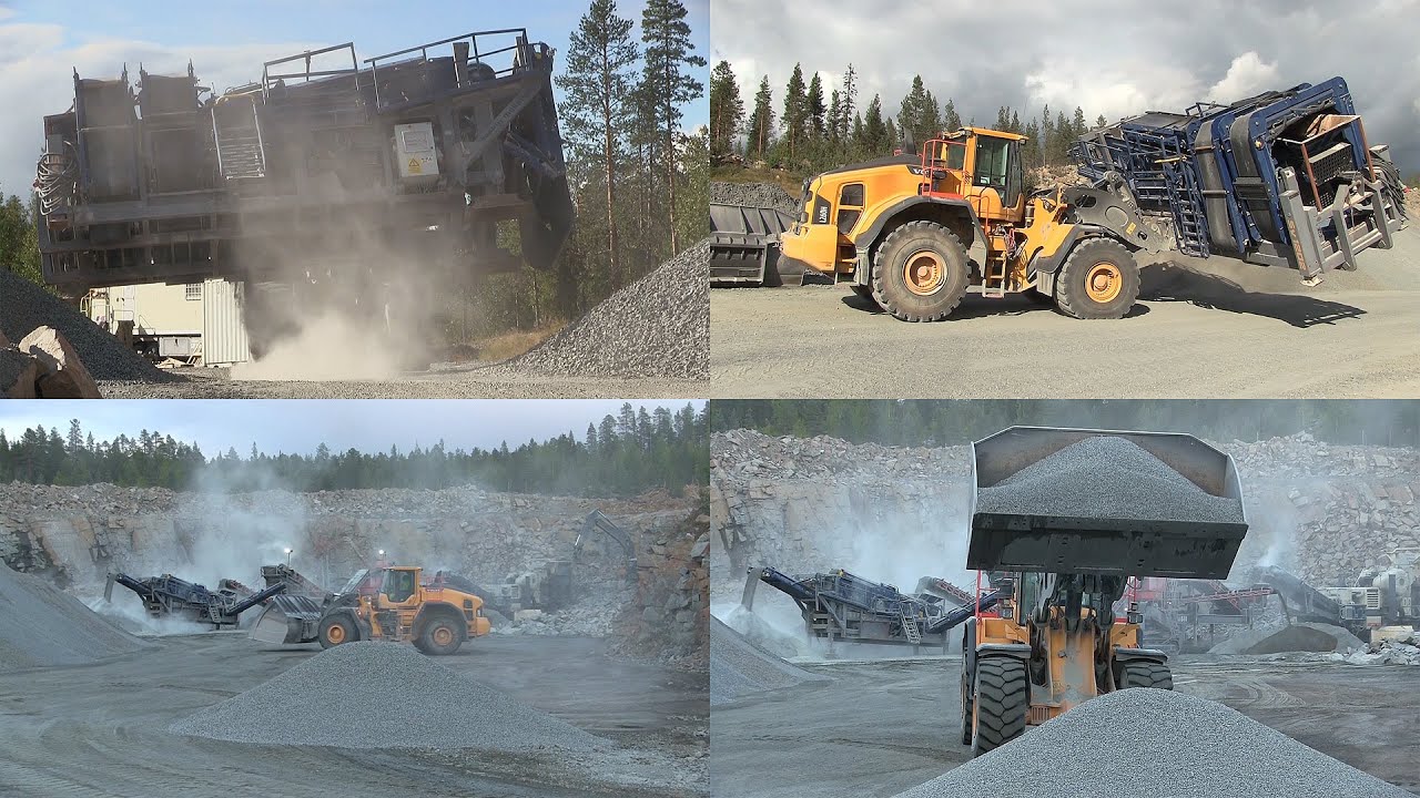 Volvo L260H | EC480E | Metso LT130E | Sandvik UH640 | MaskinMekano SV1202 Screener