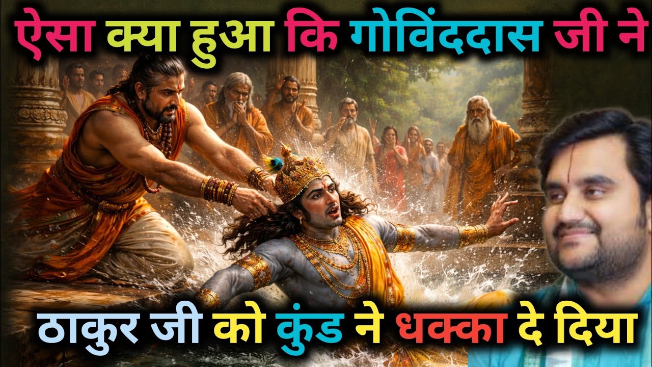 ऐसा क्या हुआ कि गोविंददास जी ने ठाकुर जी को कुंड ने धक्का दे दिया?#bhaktipath #bhaktcharitra #katha 