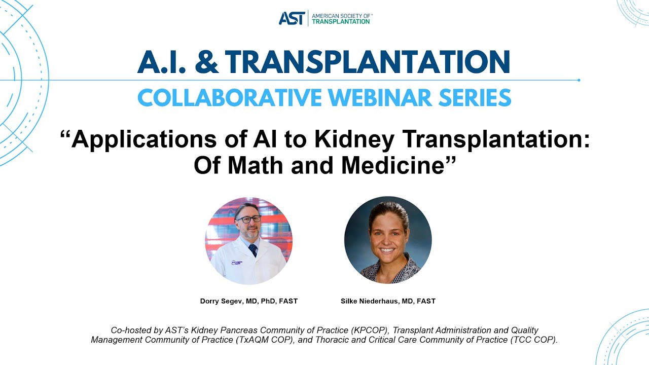Applications of AI to Kidney Transplantation: Of Math and Medicine