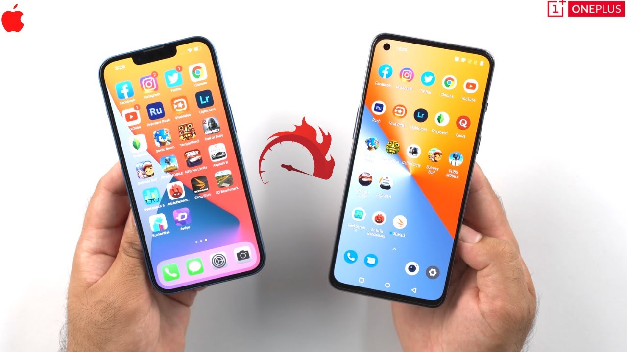 Apple iPhone 13 vs OnePlus Nord 2 Speed Test Comparison