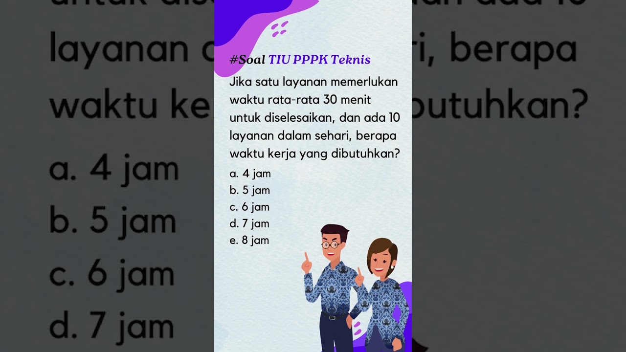 Soal TIU PPPK Teknis  #pppk #soaltespppk #soalpppk #soaltiu #shortvideo #shorts