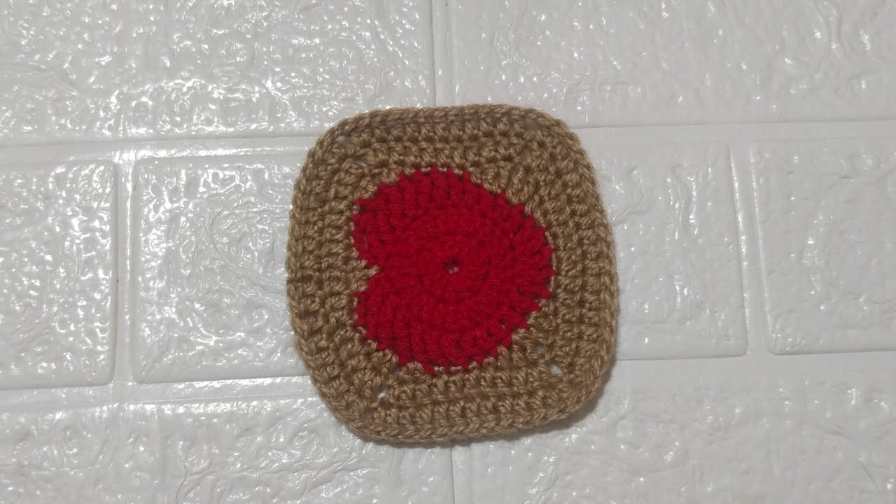 crochet heart shape granny square ♥️🧶