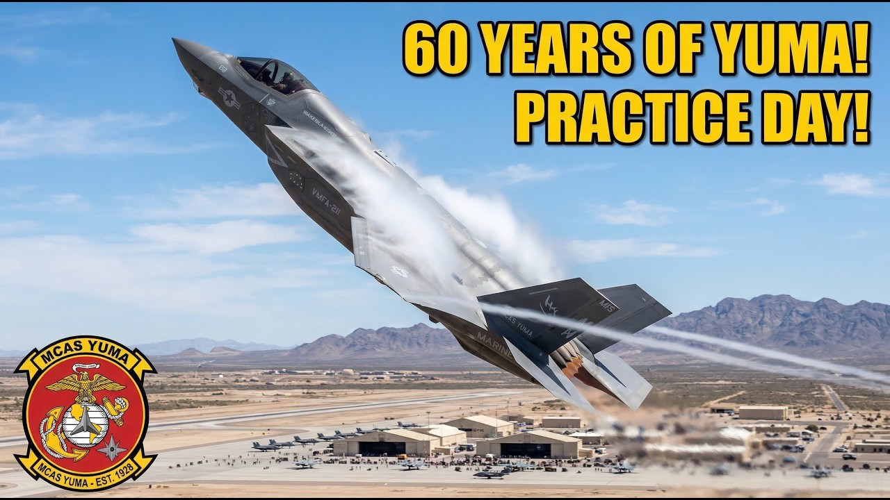 EXCLUSIVE: F-35s & Insane Stunts! 60th Annual Yuma Airshow Practice Day (2026)