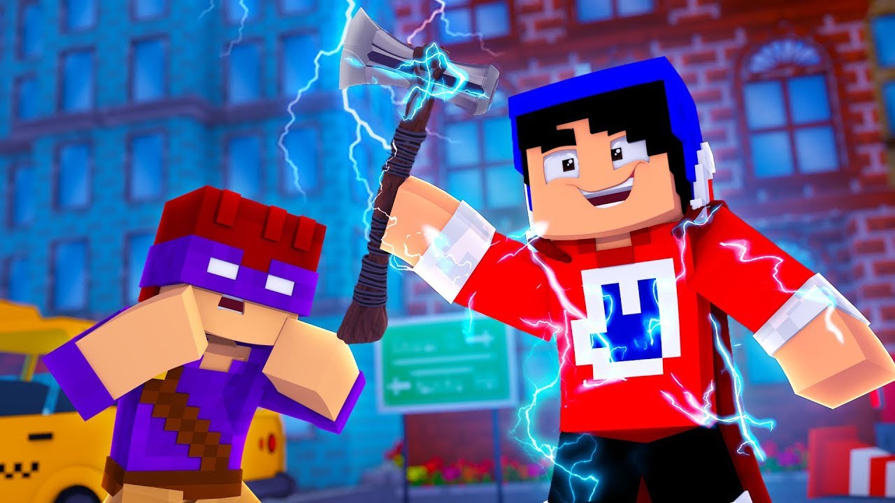 Minecraft: NOVO MARTELO DO THOR (STORMBREAKER) - VINGADORES #16 « Nitro »