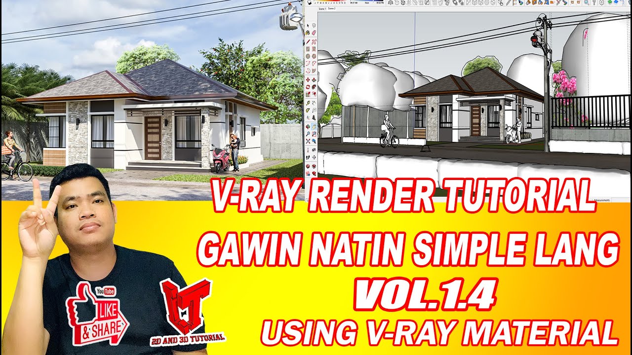 V-RAY RENDER TUTORIAL  VOL.1.4(USING V-RAY MATERIAL )