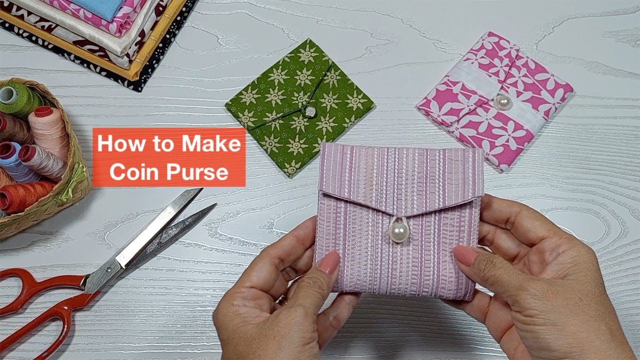 DIY Gift Idea : Coin Pouch | Easy Sewing Tutorial For Beginners | Purwa's Sewing Time
