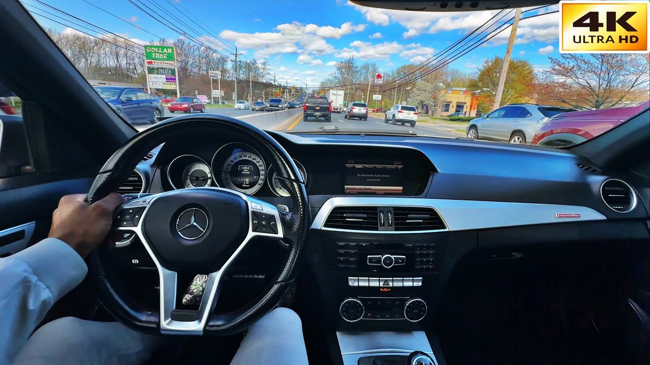 Mercedes C300 Chill and Relaxing POV Drive [4k]