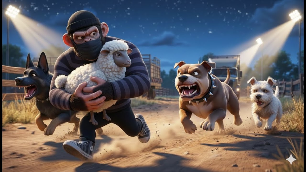 Monkey Funny | Thomas & Pipi Farm Robbed By Big Gorilla Again | Farm Rescue Story | Monkey Cartoon