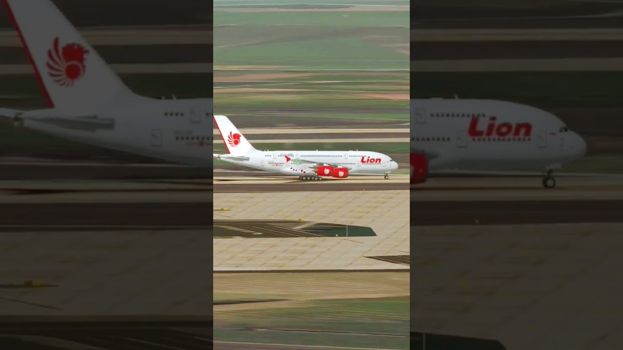 Lion Air Airbus A380 Takeoff | The World's Largest Passenger Aircraft in Action! #aviation #trending