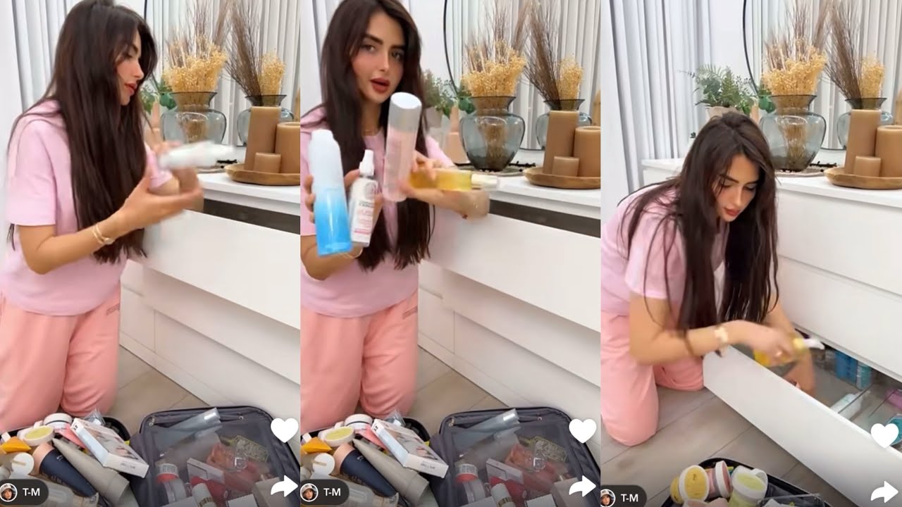 فتح شنطه مشتريات اميره من اوروبا من العطور ومستحضرات التجميل وترتيبها في الغرفه 🛍️🔥