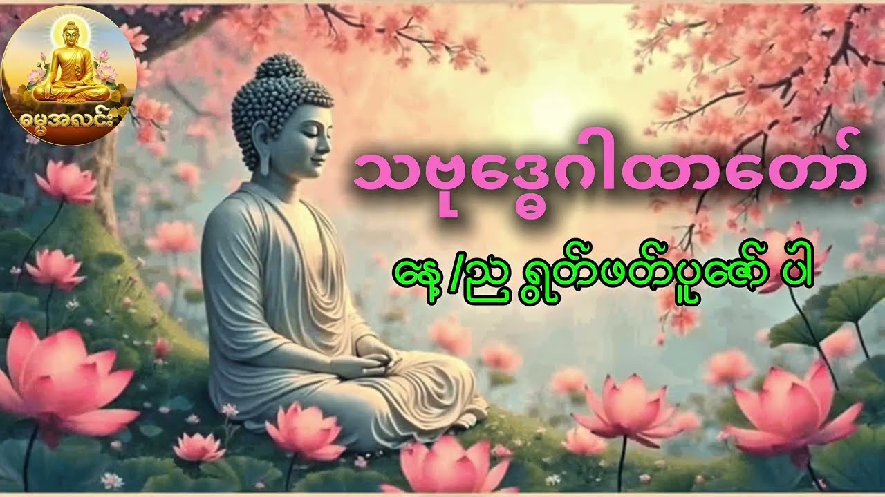 သဗုဒ္ဓေဂါထာ တရားတော် 🙏 စိတ်ငြိမ်းချမ်းစေသော အန္တရာယ်ကင်းဂါတာတော် နေ့စဉ်ပူဇော်ပါ 